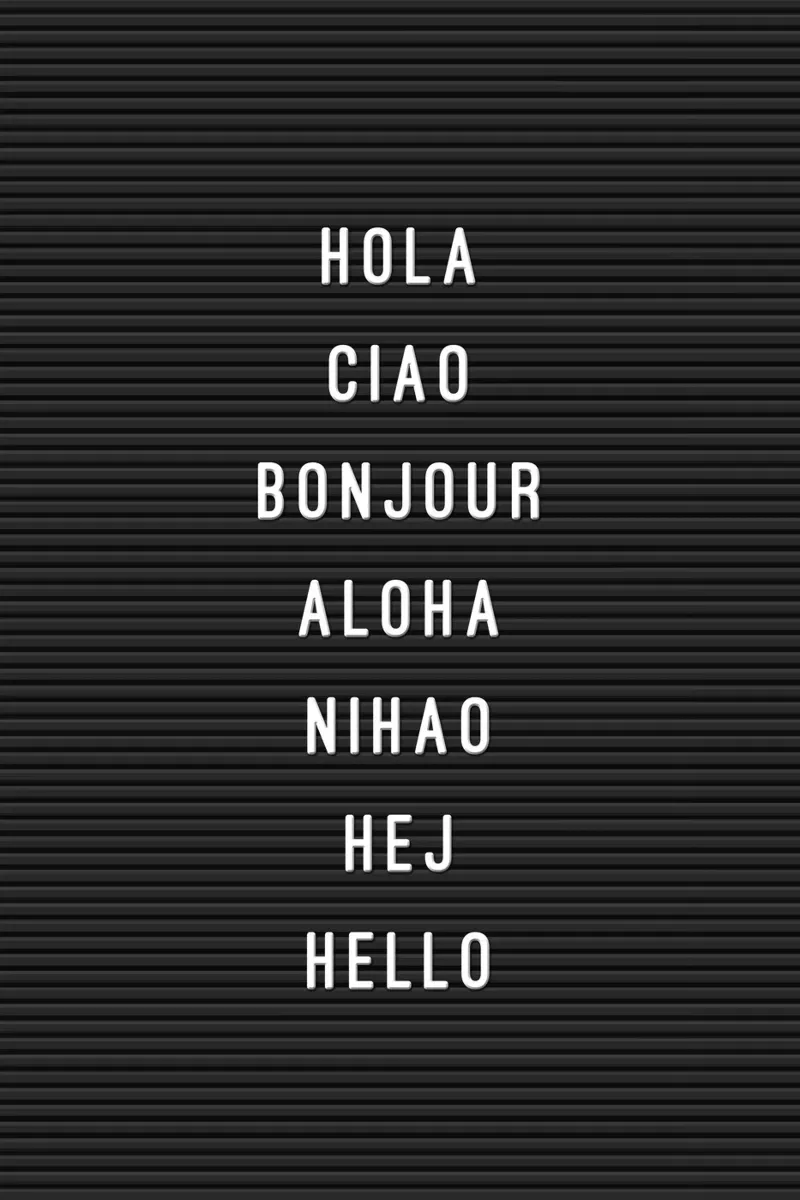 Letterboard Hello poster da Hafenkönigin