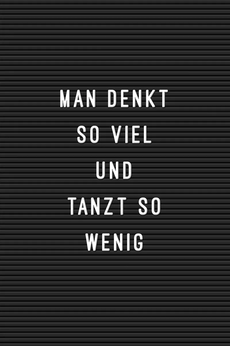 Letterboard Tanzen metacrilato de Hafenkönigin