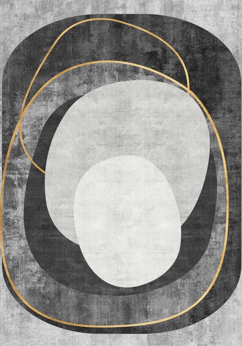 abstract art circles and lines pellicola backlit da vintageshop