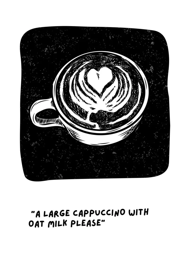 Großer Cappuccino acrylic glass by Hafenkönigin