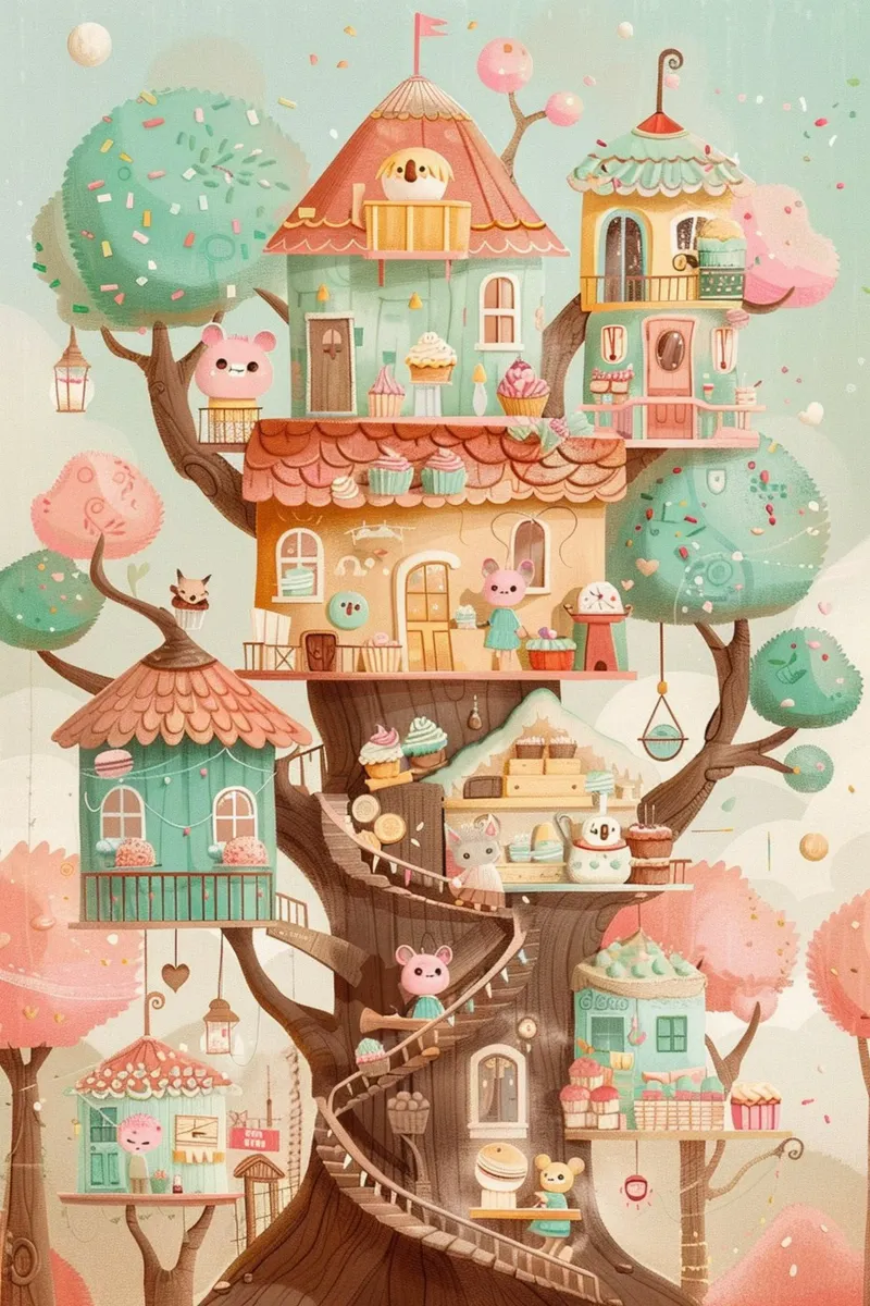 Whimsical Treehouse Bakery plexiglass da wonderfolk
