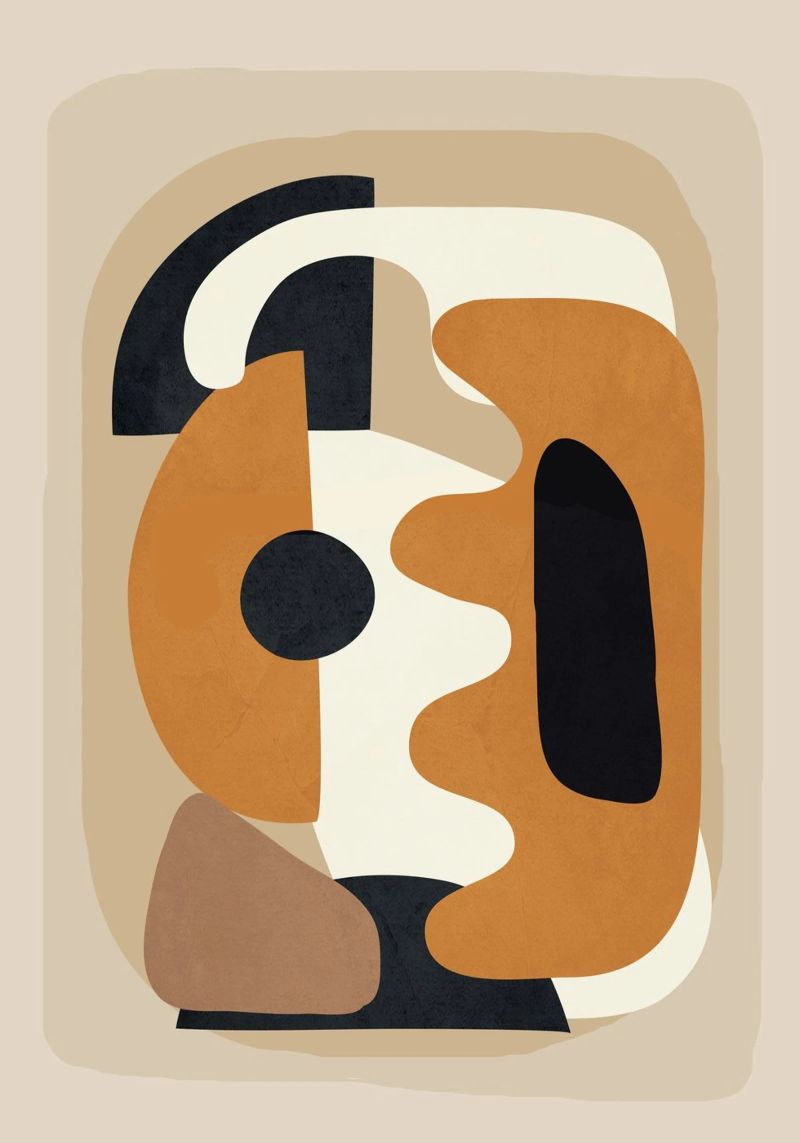 Minimal Abstract Shape Art 4 plexiglass da Flow Line