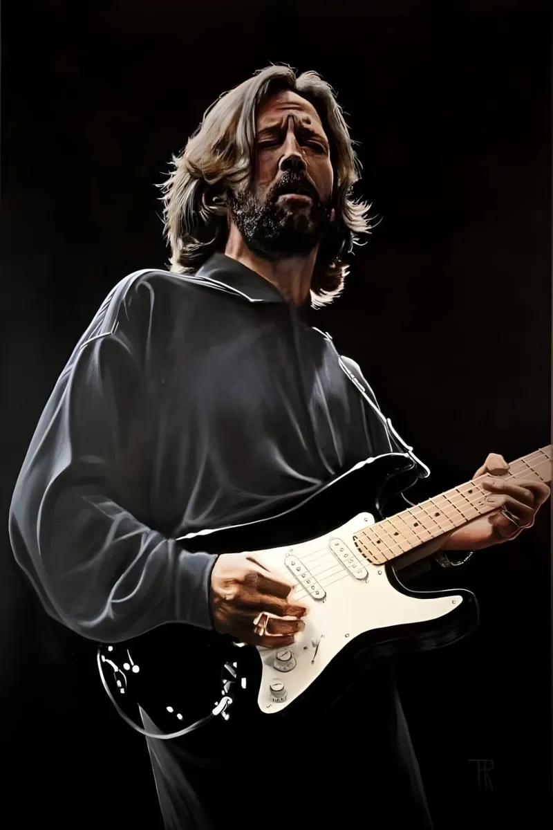 Eric Clapton pellicola backlit da Low poly art