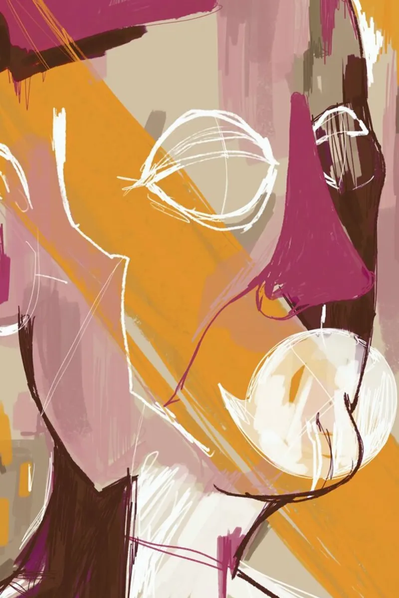 Abstract Portrait Conversation pellicola backlit da Doozal