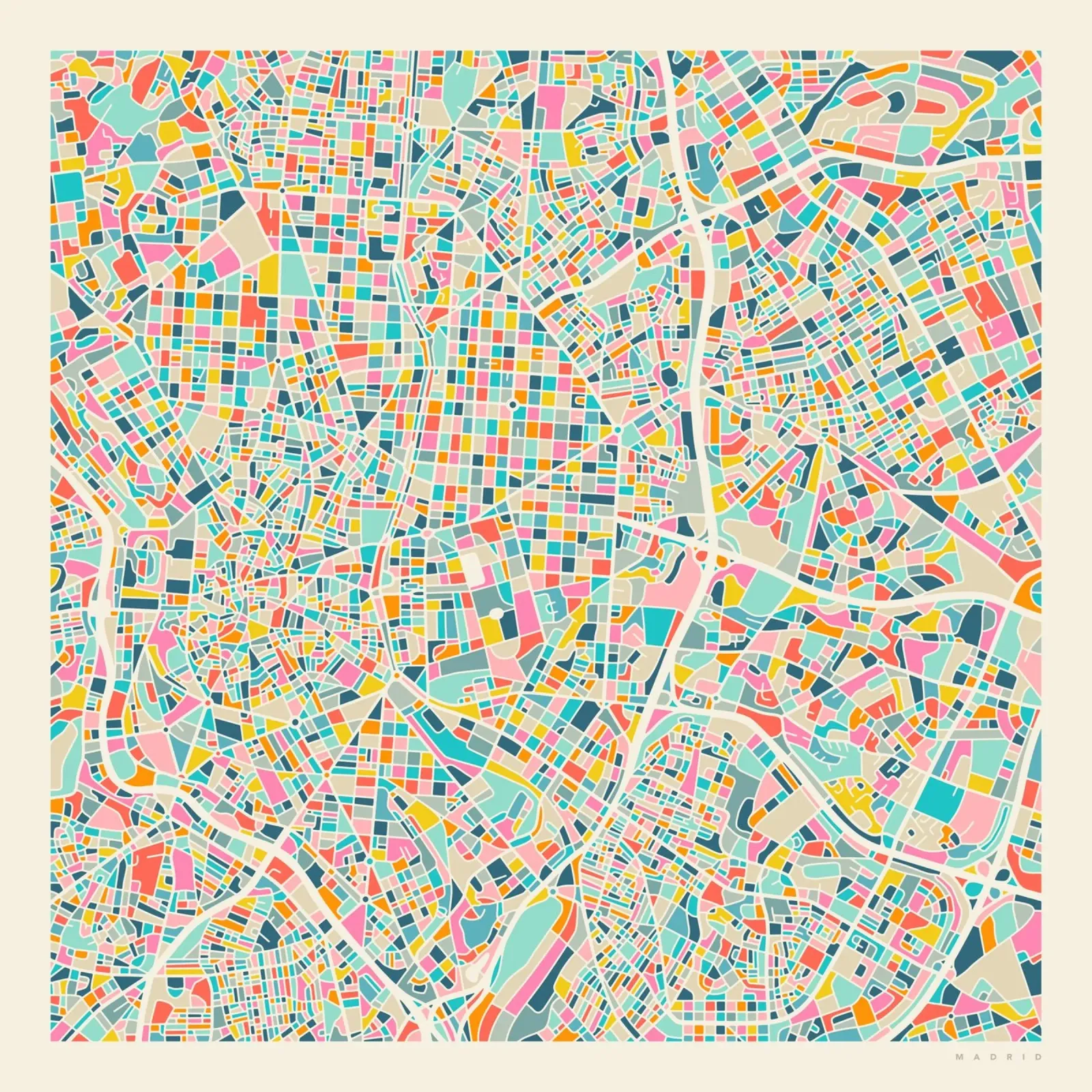MADRID MAP metacrilato de Jazzberry Blue