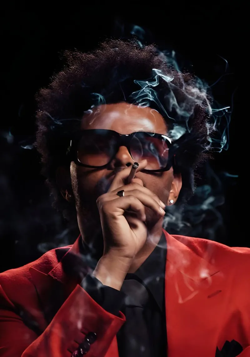 The Weeknd pellicola backlit da Low poly art