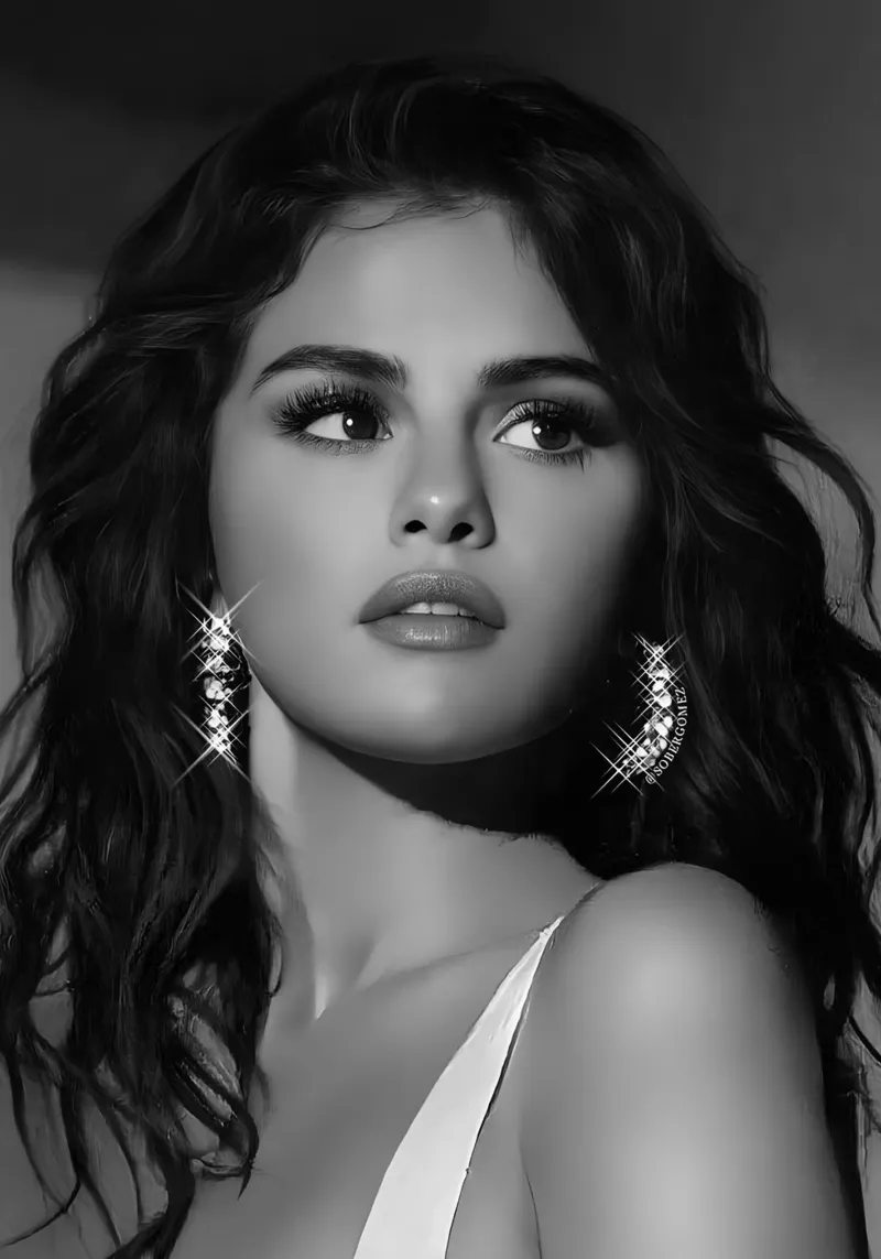 Selena Gomez pellicola backlit da Low poly art