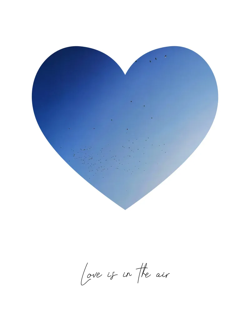 Himmelsherz (Love is in the air) poster da Frida + frei