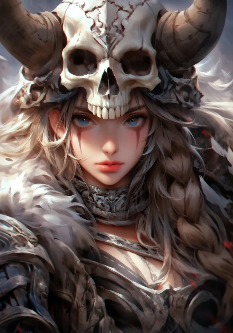 Anime Dea vichinga poster con telaio in plastica da Fleur de Lys