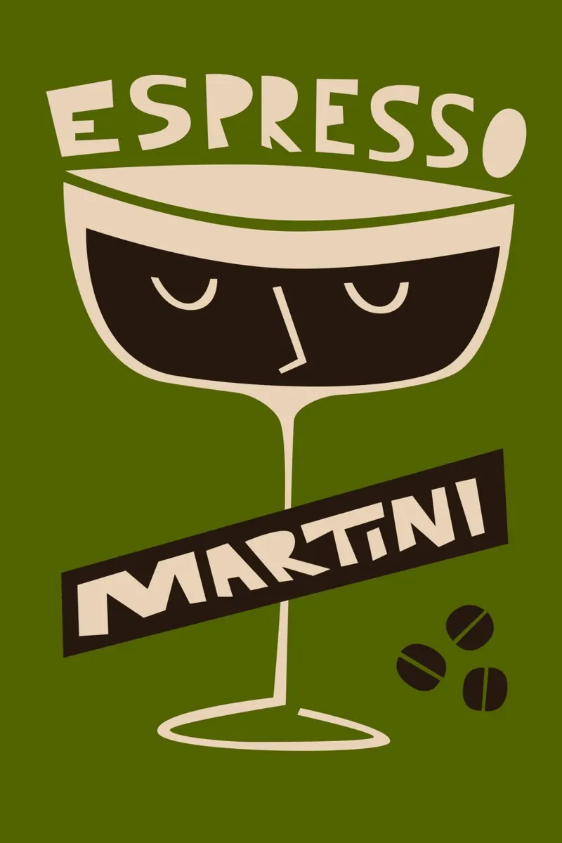 Espresso Martini Cocktail poster da Fox & Velvet