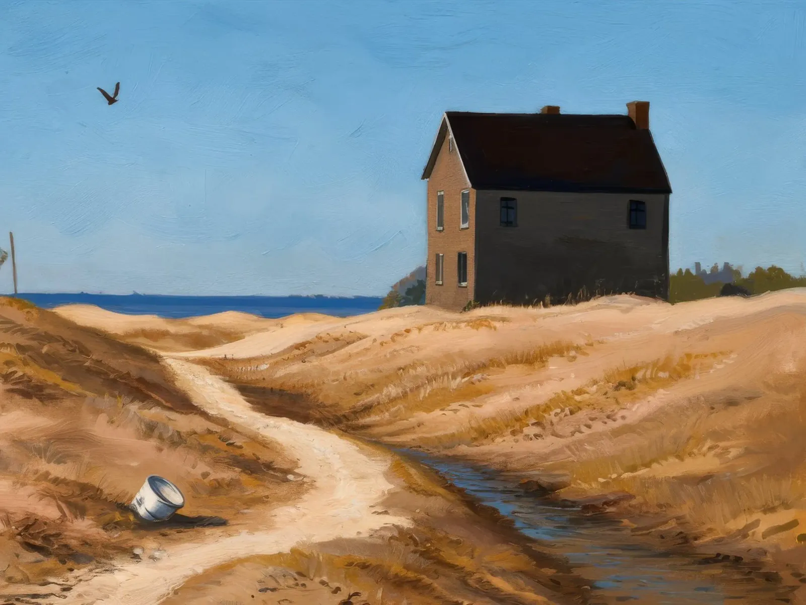 Path to the Sea canvas by Silk Palette