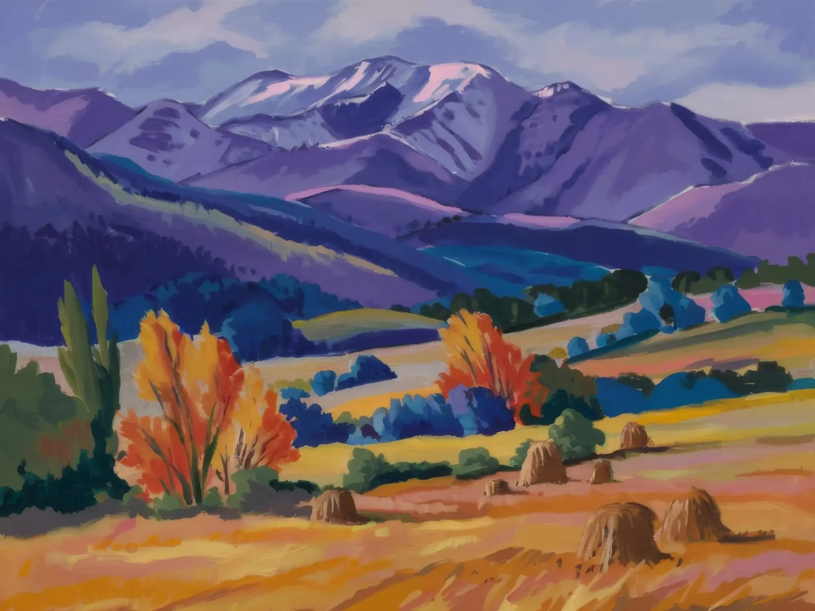 Panorama del picco d'autunno carta hahnemühle da Celestial Harmony