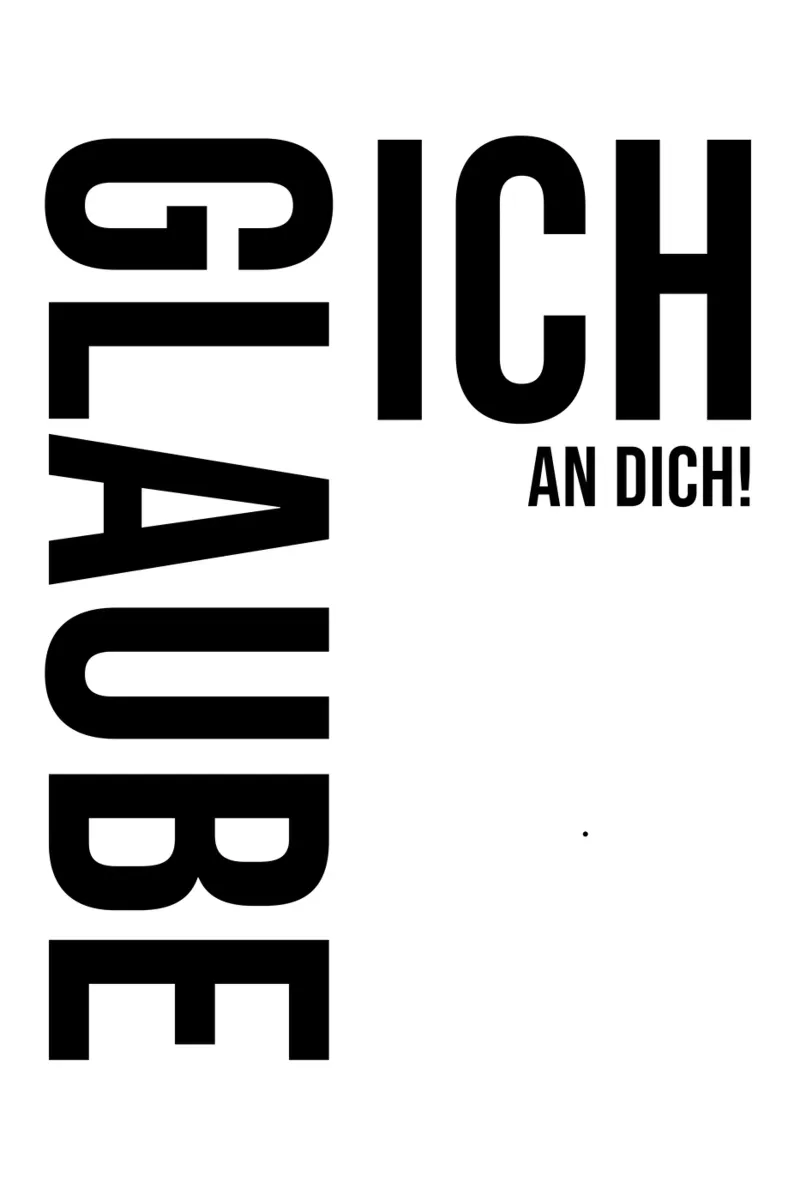 Credo in te carta hahnemühle da YV TYPOGRAPHY