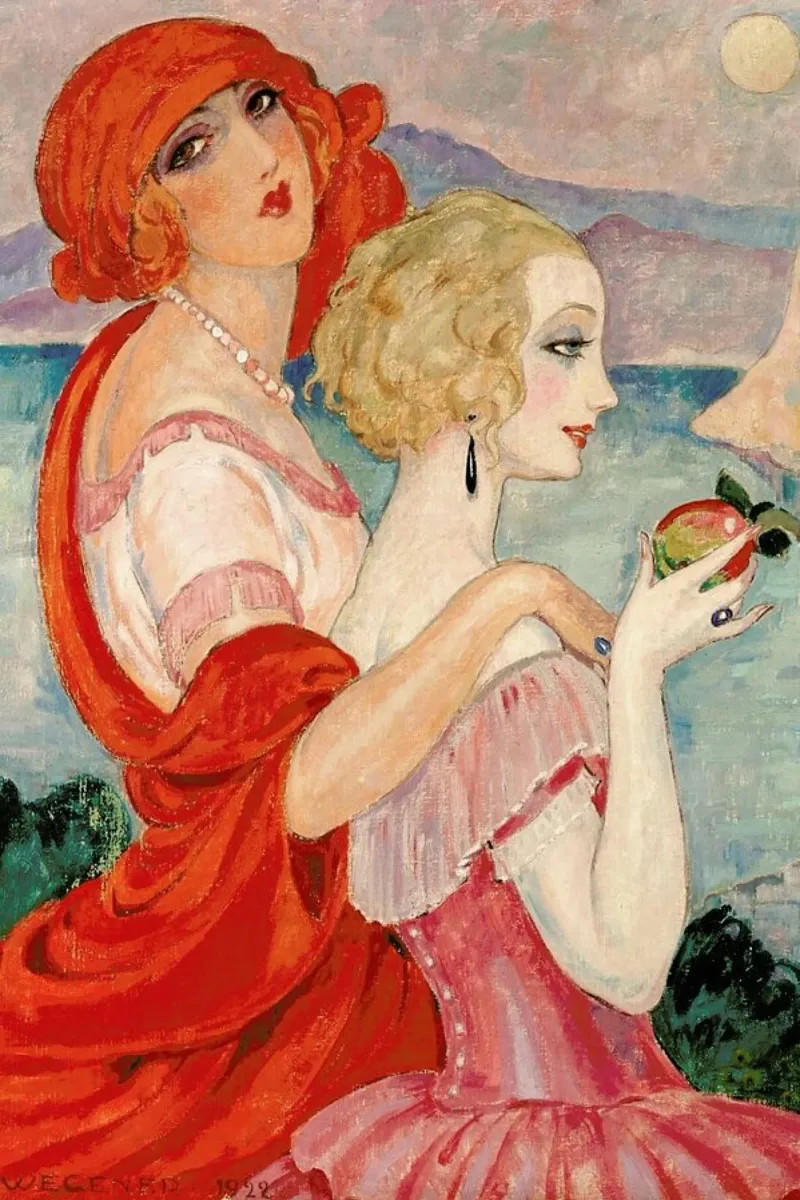 Gerda Wegener - Sur La Route D’anacapri pellicola backlit da Vintage by JUNIQE