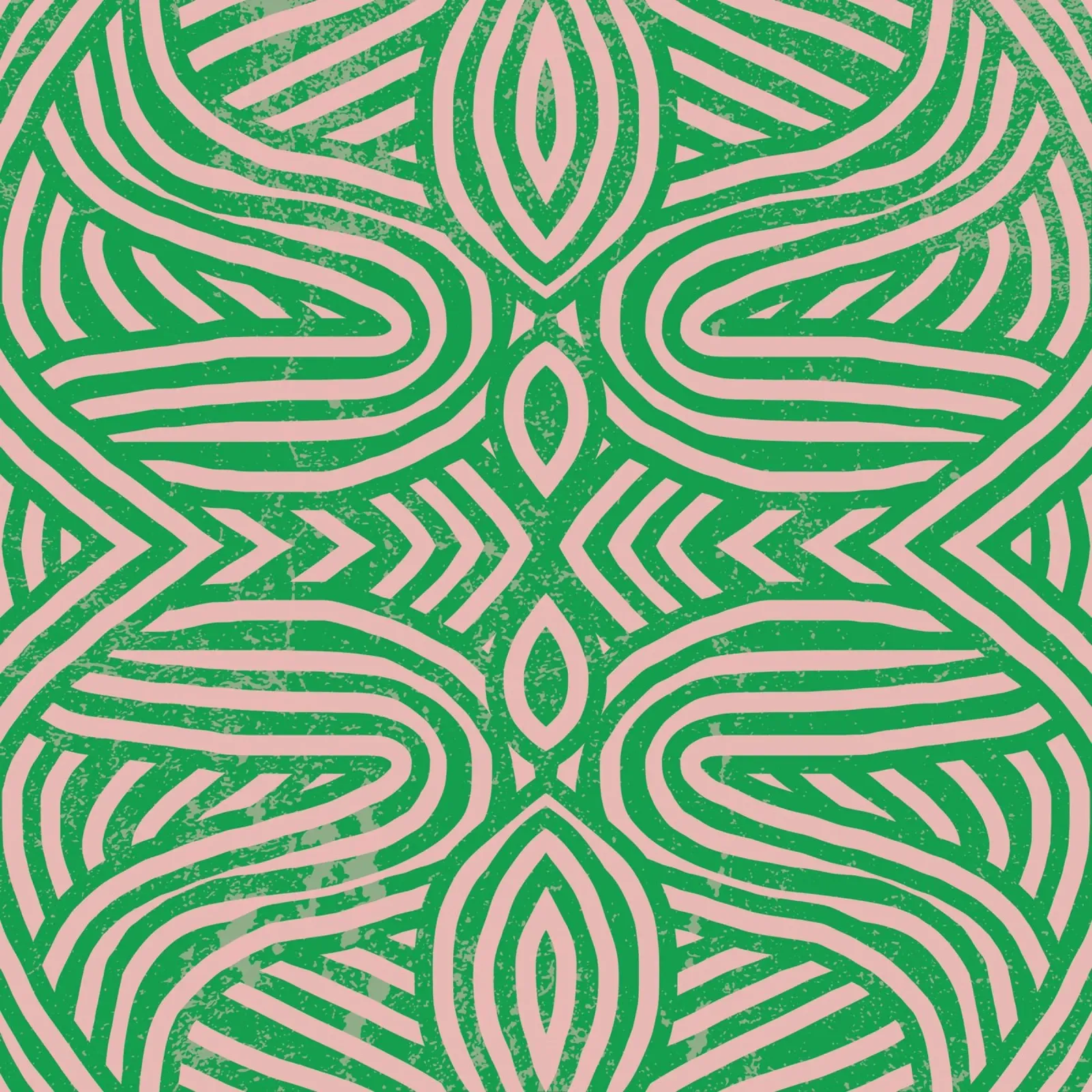 Grunge symmetrical pattern 01 canvas by Little Dean