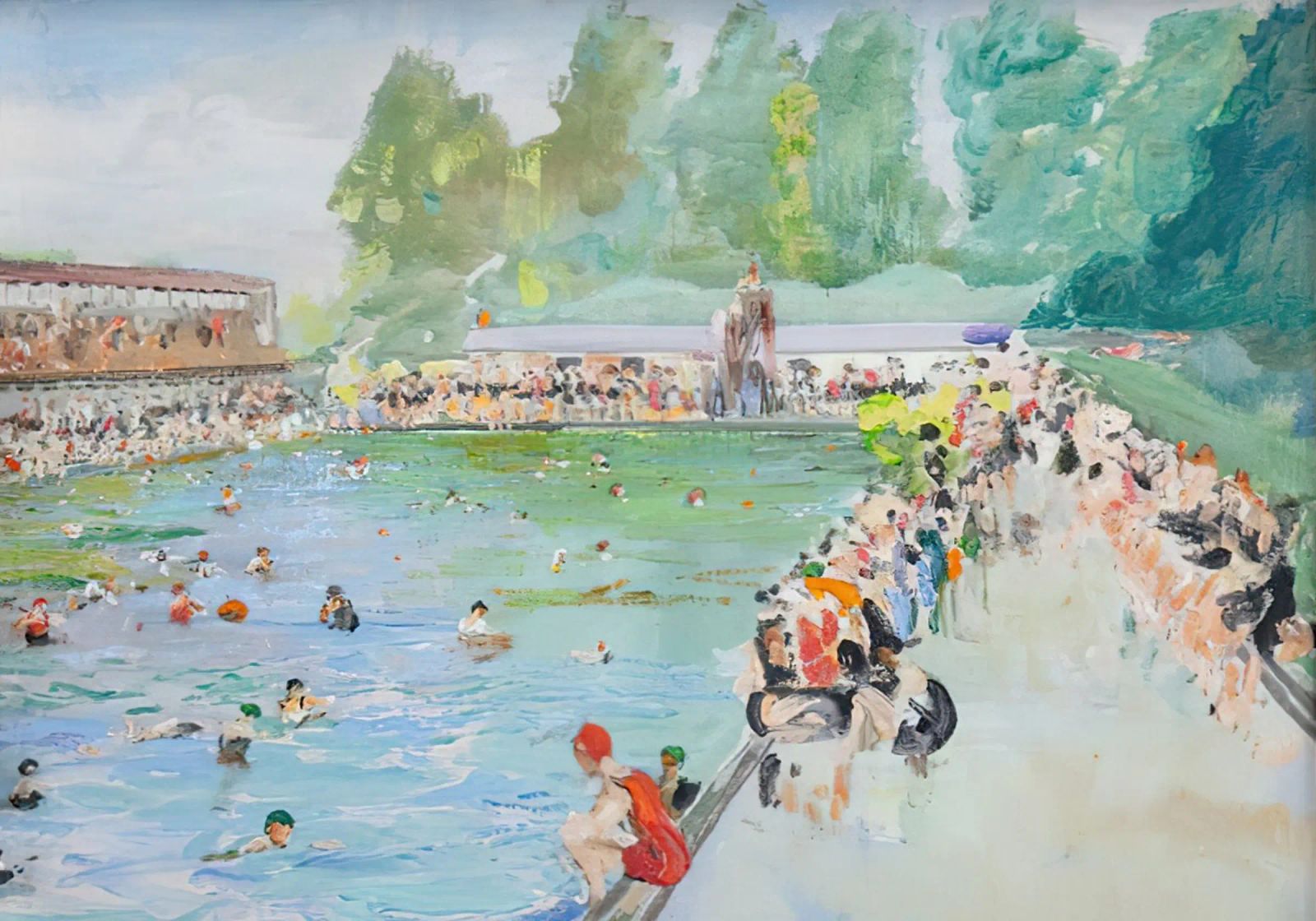 Vintage Swimming Pool poster by Christopher shop