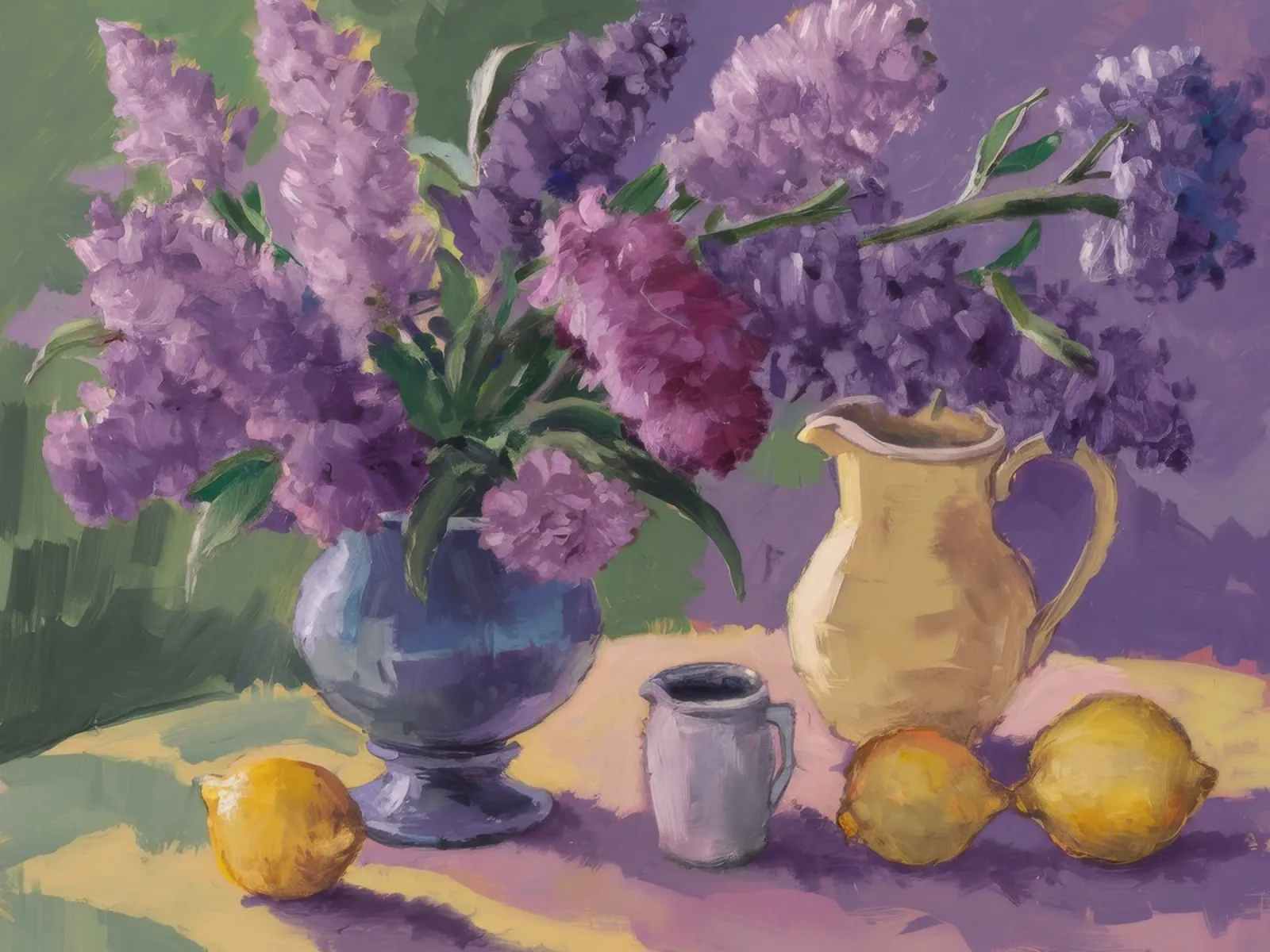 Lilac Pitcher Harmony alu-dibond by Celestial Harmony