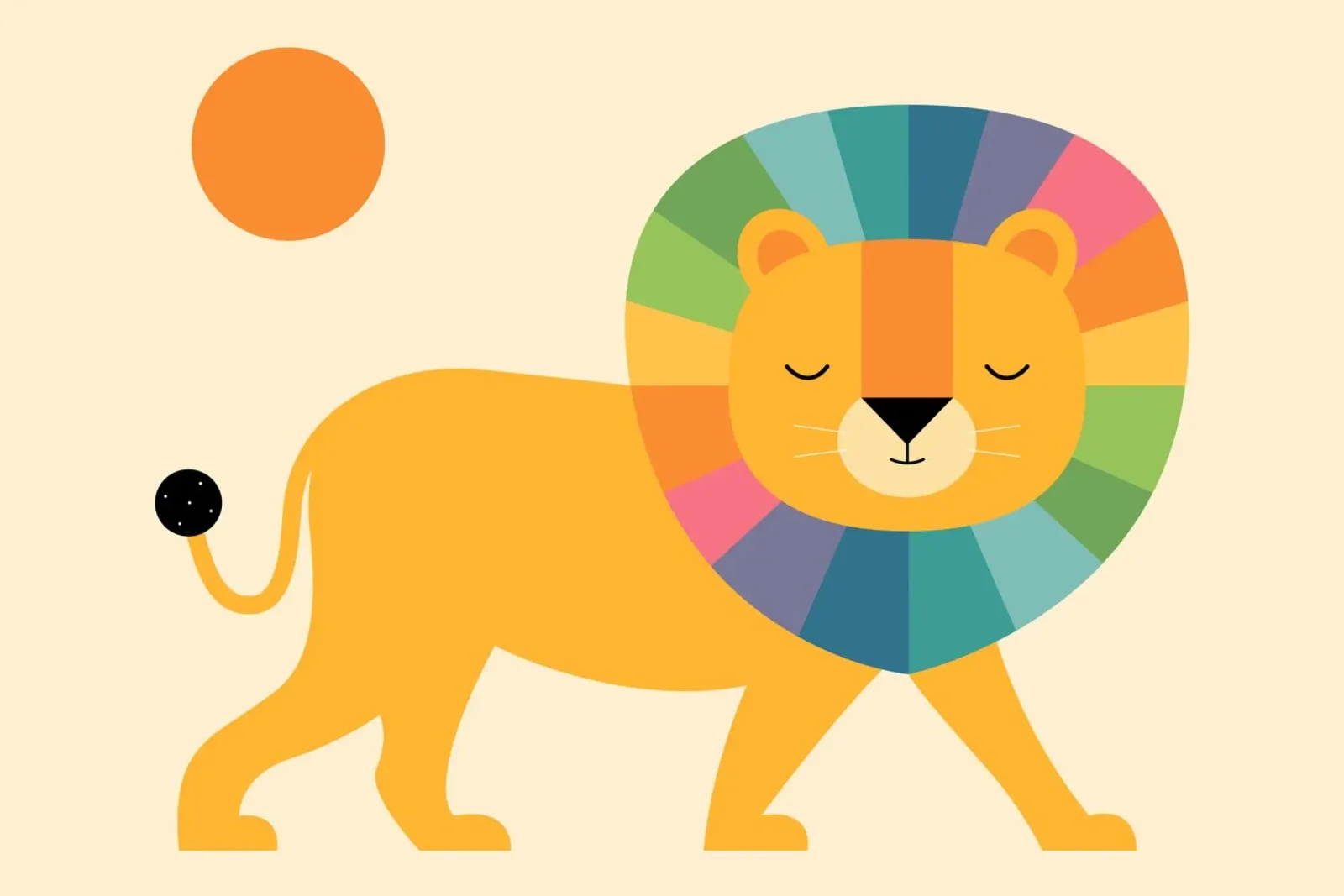Lion Shine canvas by Andy Westface