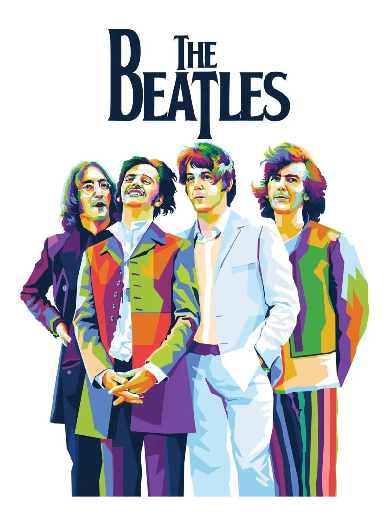 L'Estetica dei Beatles Colorfull poster con telaio in plastica da darsa