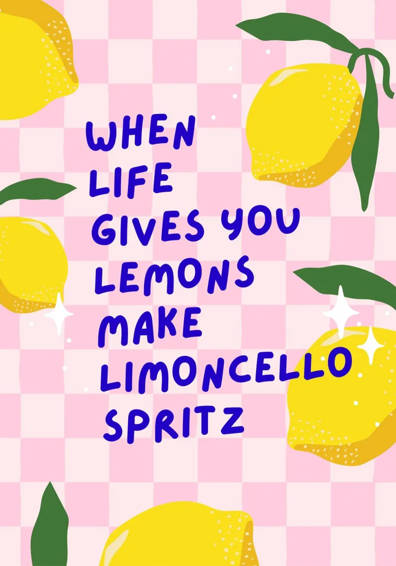 Limoncello Spritz carta hahnemühle da Hafenkönigin