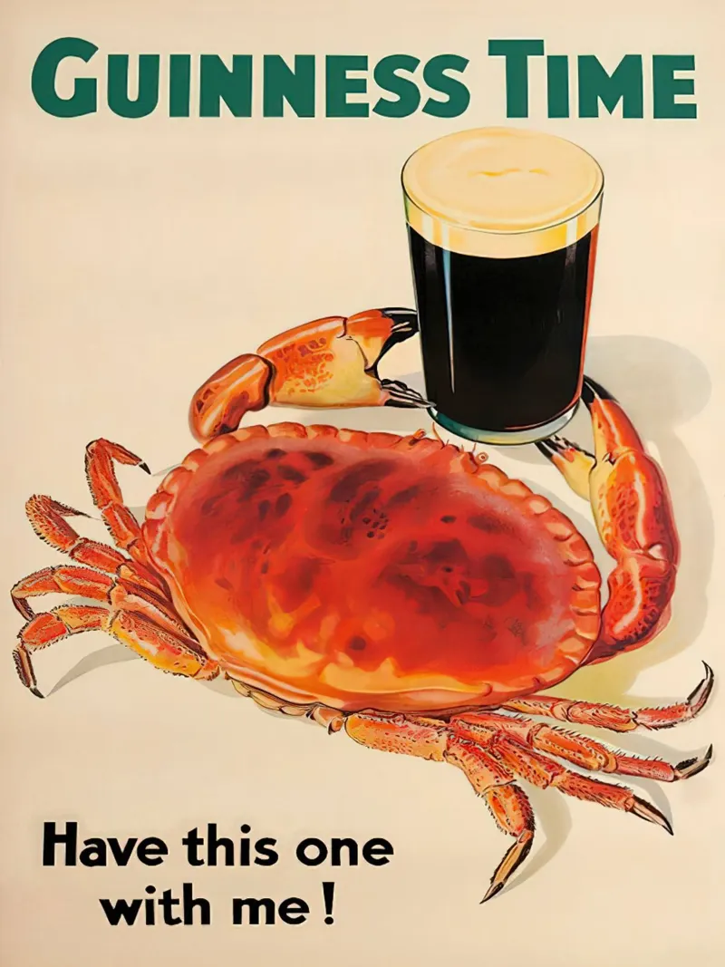 Tempo di Guinness poster con telaio in alluminio da leslie shop