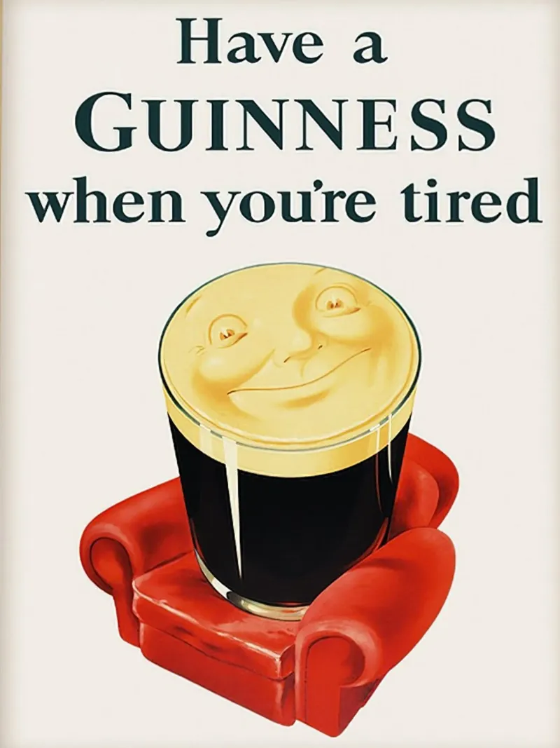 Bevete una Guinness quando siete stanchi pellicola backlit da leslie shop