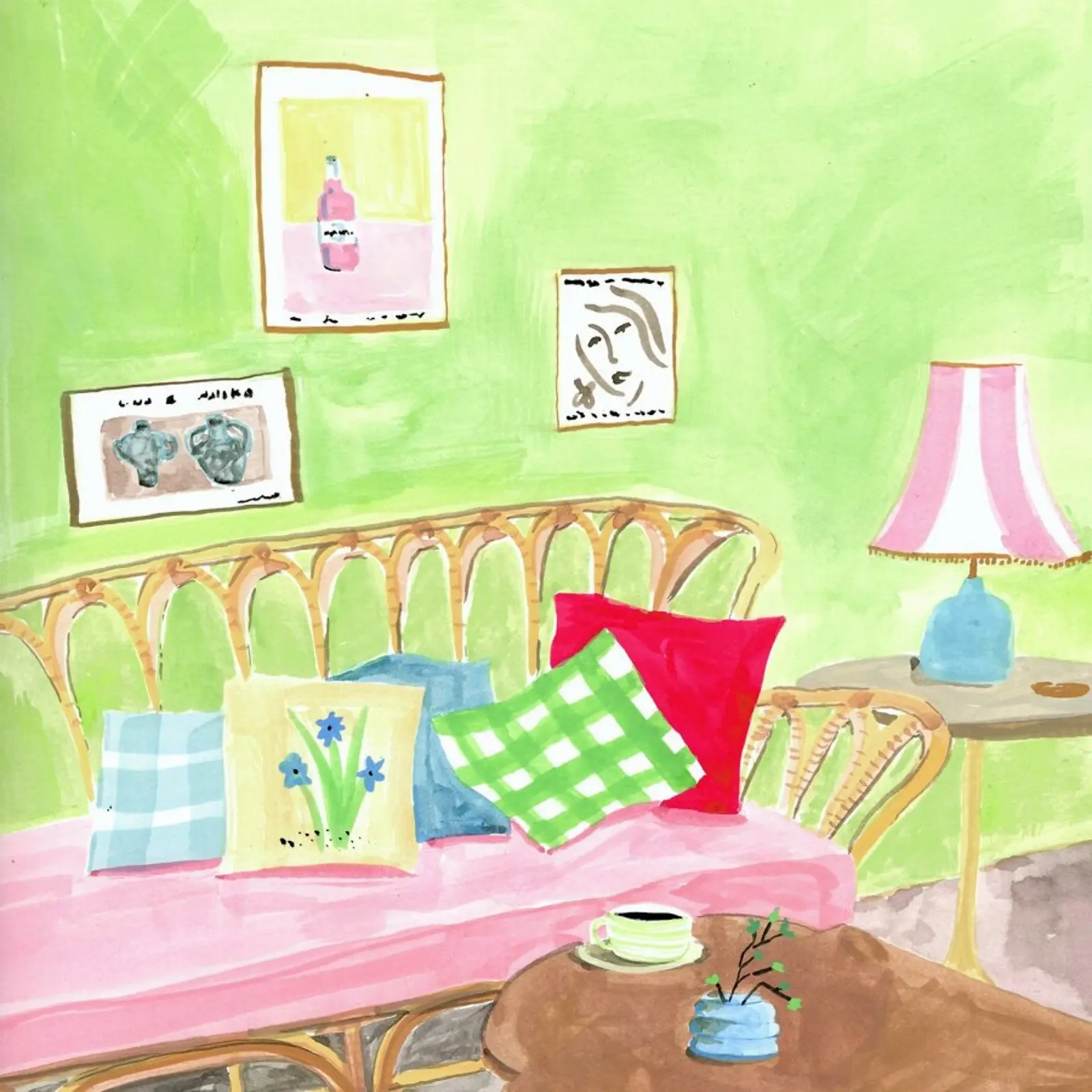 Cozy Corner poster con telaio in plastica da Laura Page