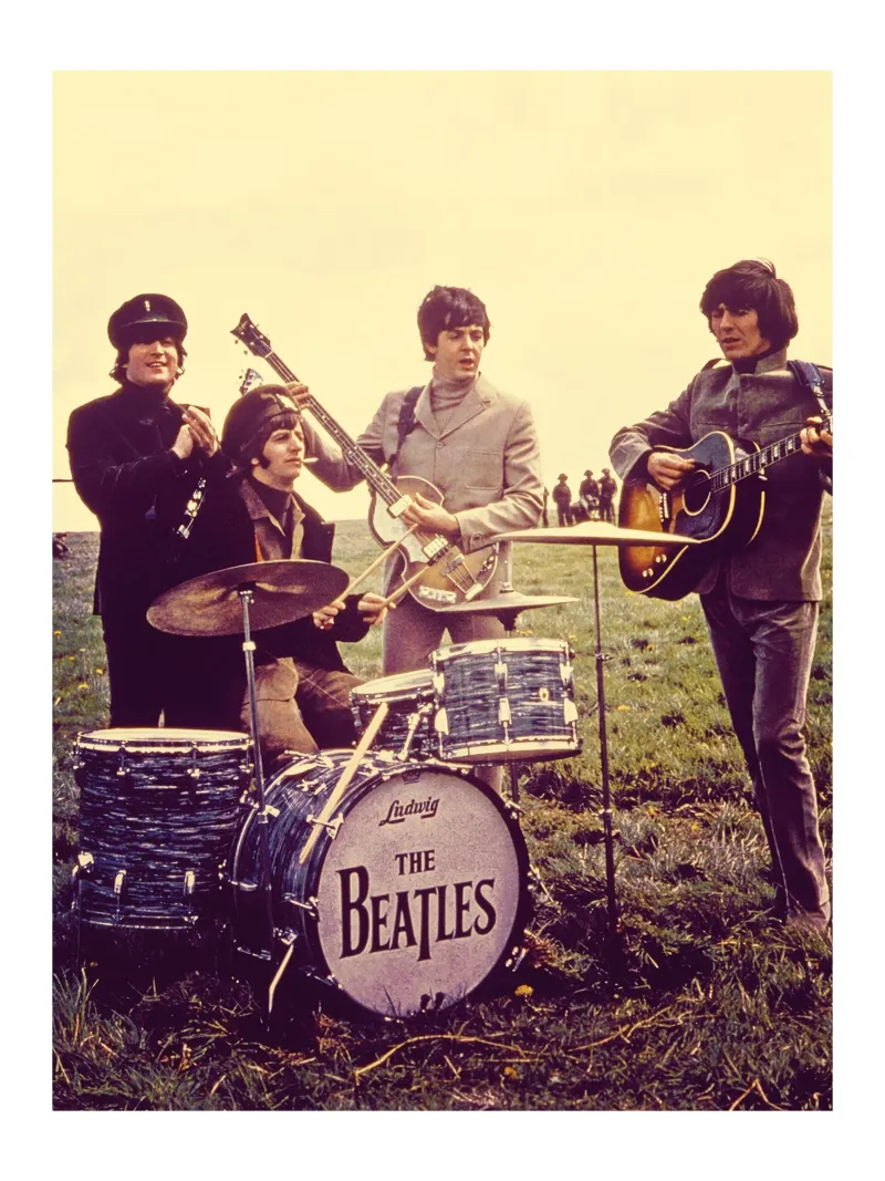 Banda d'epoca Mostra Estetica The Beatles poster con telaio in plastica da darsa