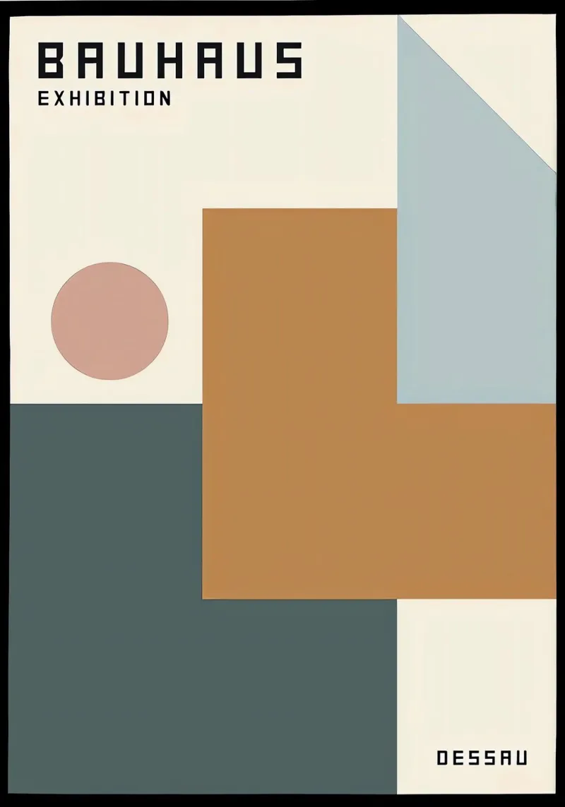 Bauhaus poster con telaio in plastica da Brooke