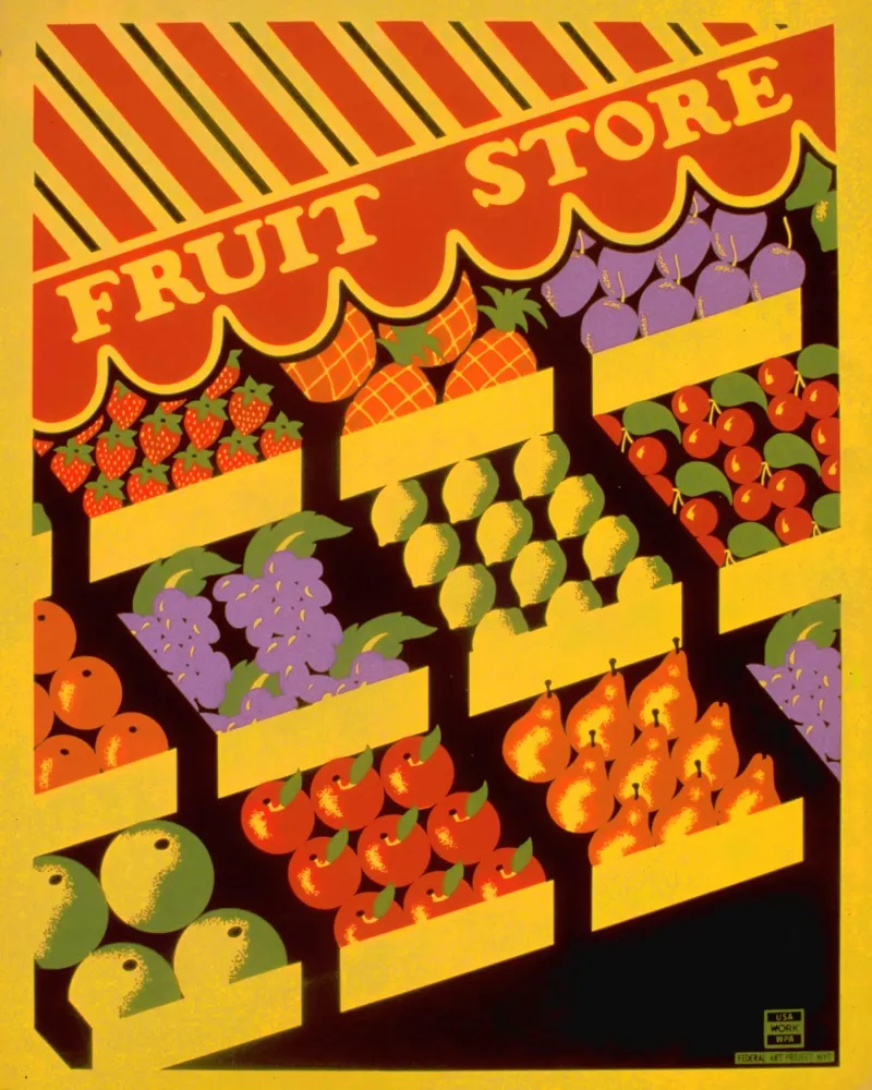 negozio di frutta carta hahnemühle da Danielshop