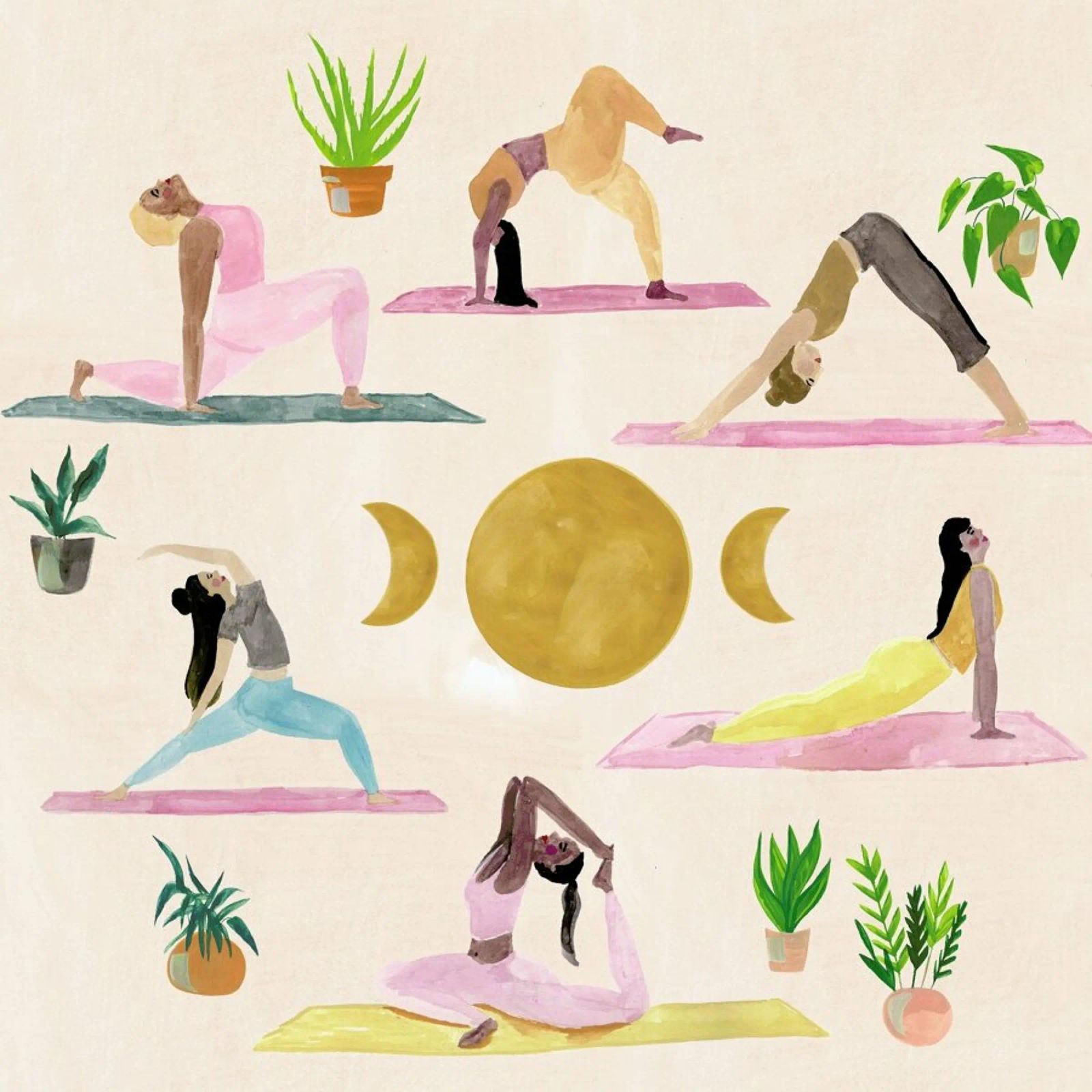 Yogis Poster von Laura Page