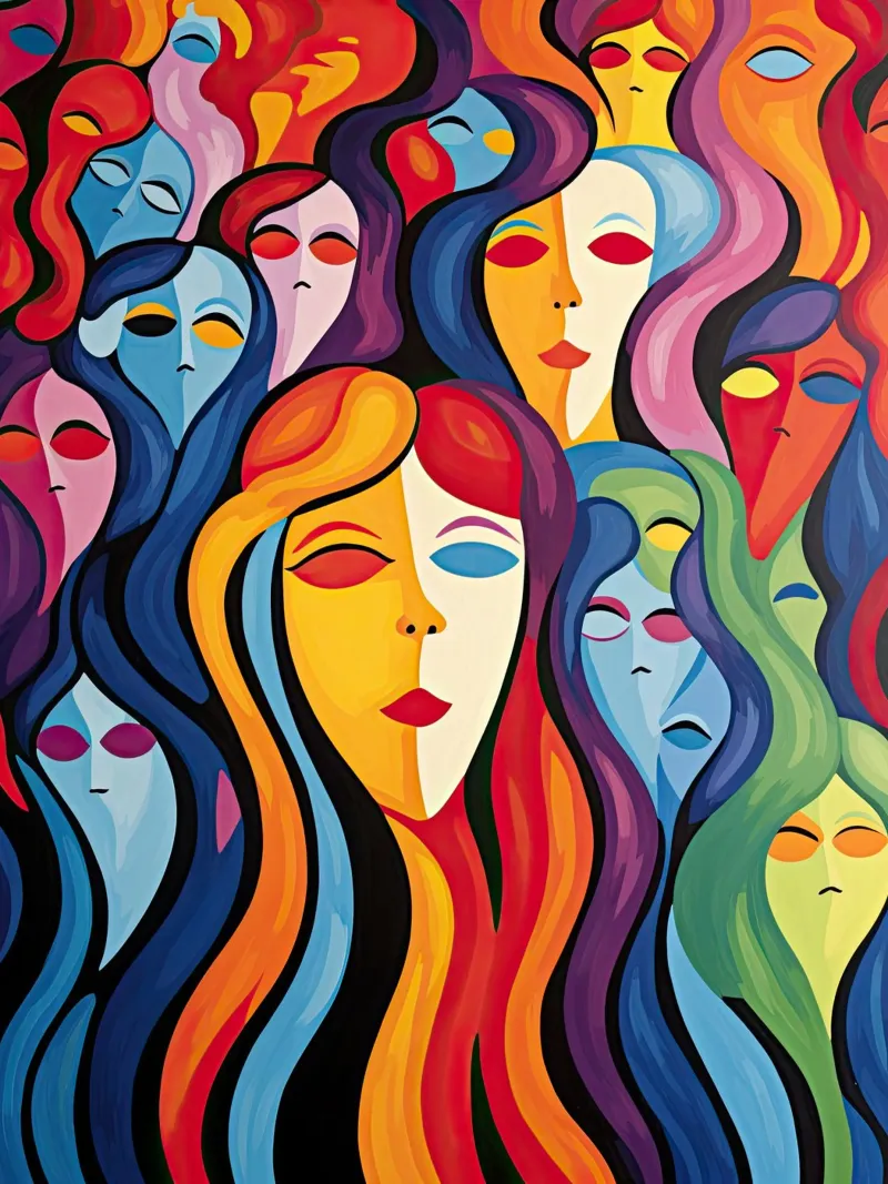 Arte da parete di Imagine poster con telaio in legno da Imagine