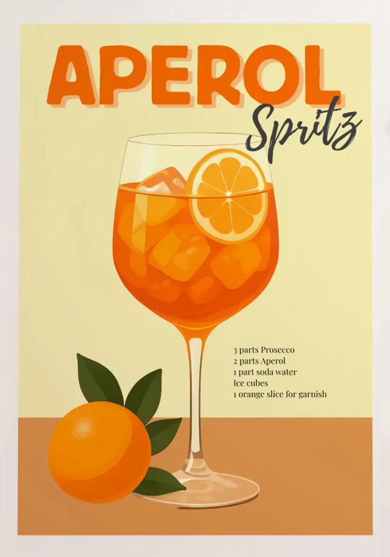 Aperol Spritz Poster von Millie shop