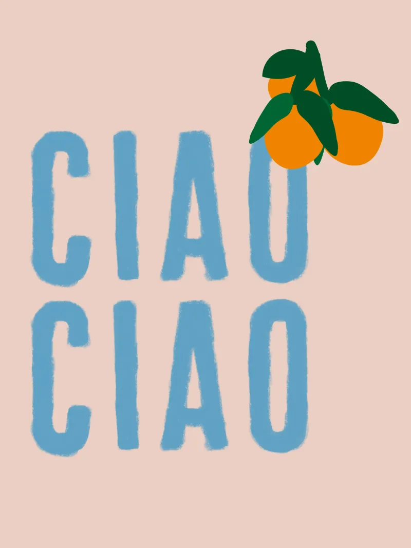 CIAO CIAO Con arance su beige plexiglass da Alisa Knöß