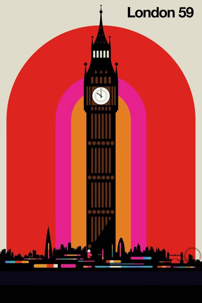 London 59 poster by Bo Lundberg