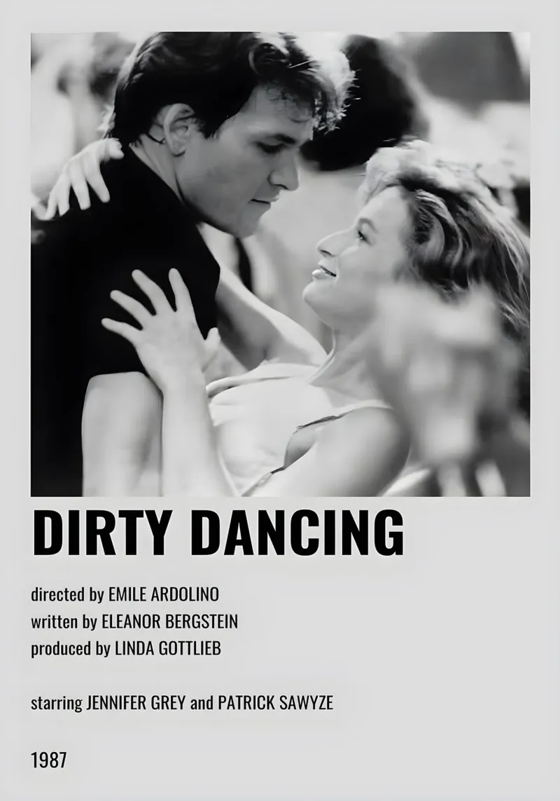DIRTY DANCING pellicola backlit da MVFminimalist