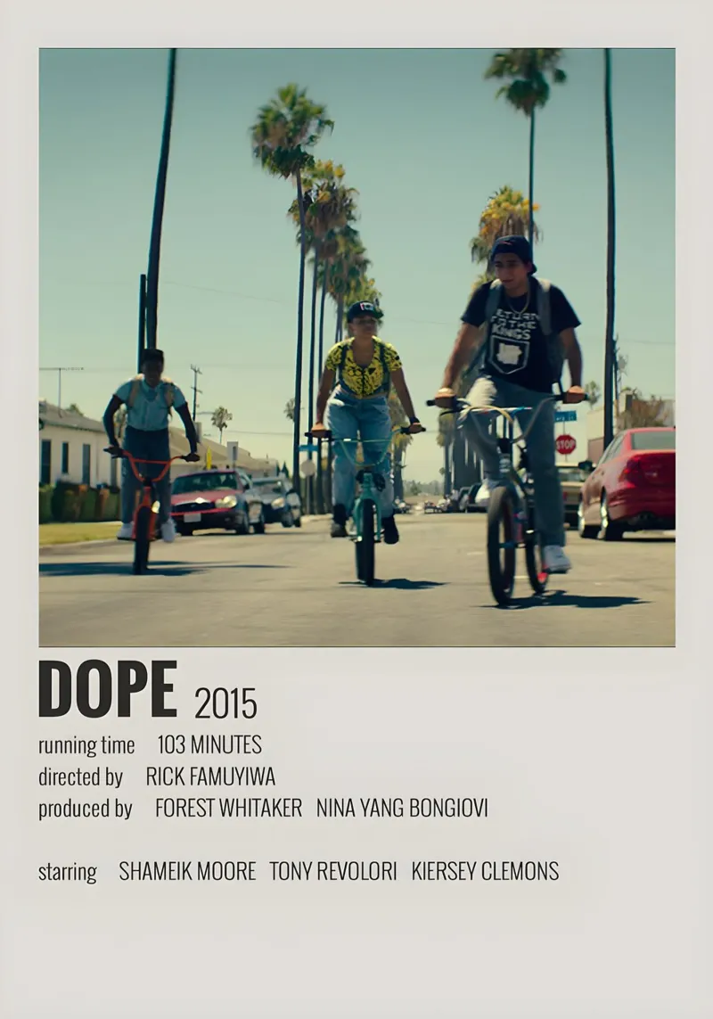 DOPE 2015 poster con telaio in legno da MVFminimalist