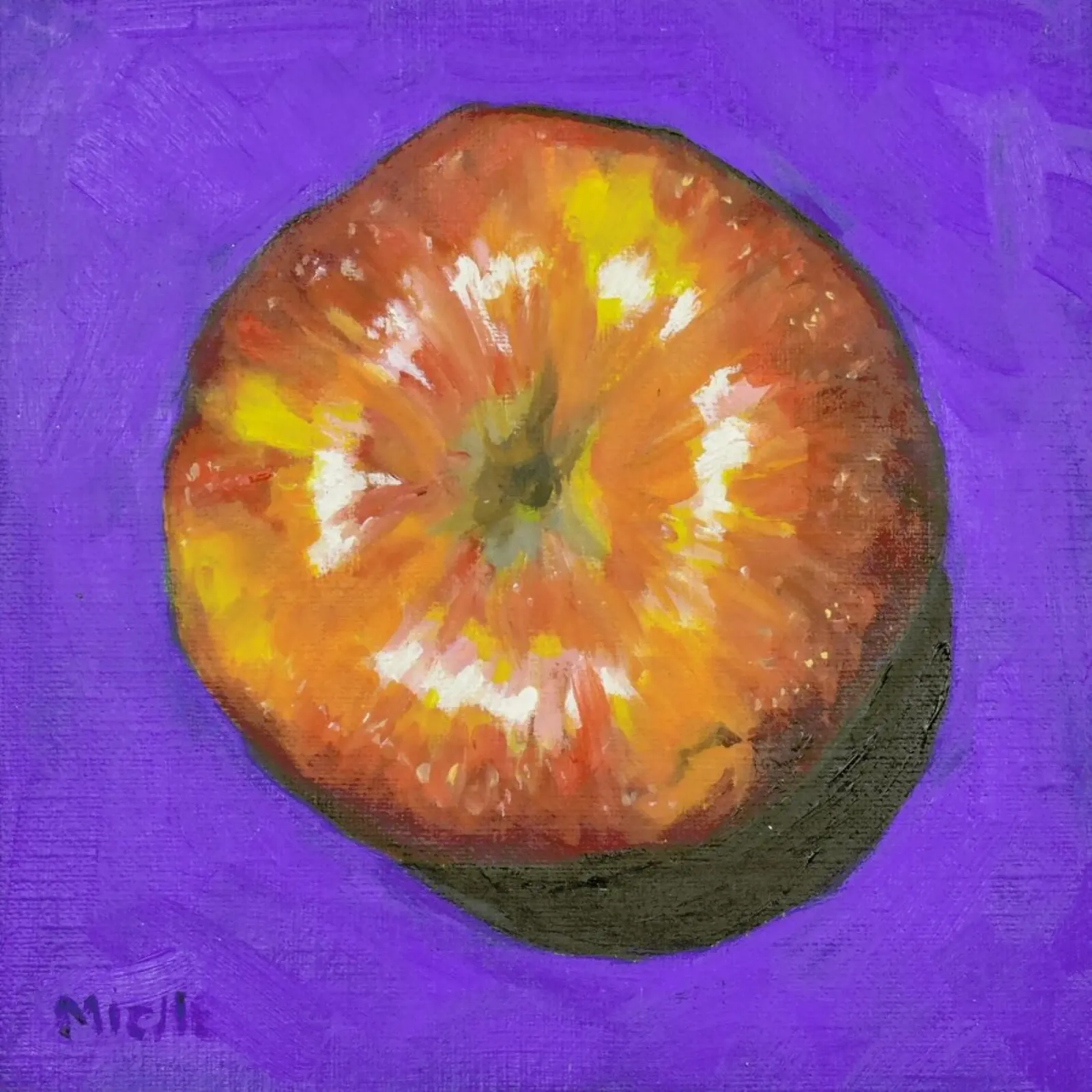 Apple on Blue pellicola backlit da Miche Watkins