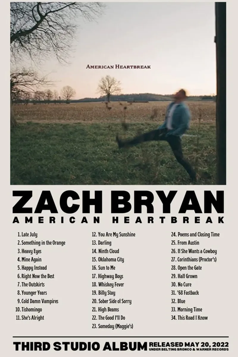 Zach Bryan carta hahnemühle da fayzelkodok