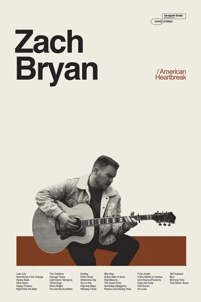 Zach Bryan carta hahnemühle da fayzelkodok