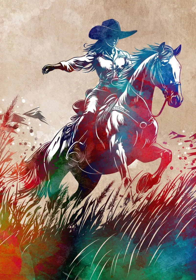 Reitersport Kunst Poster von SPORT
