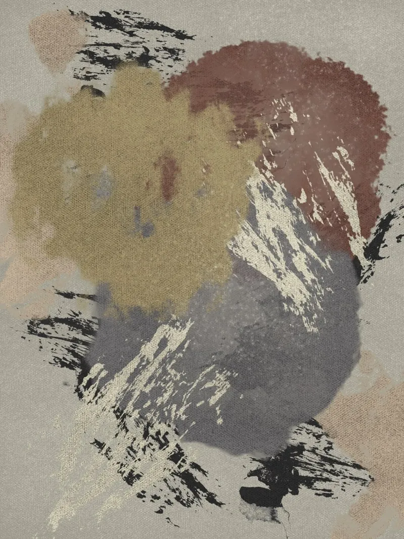 Organic shapes, brushstrokes and textures in earthy tones pellicola backlit da Imaginative