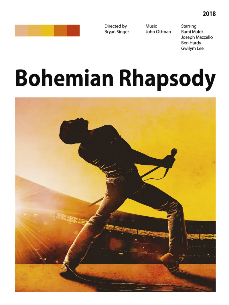 Bohemian Rhapsody pellicola backlit da The Movie Wall