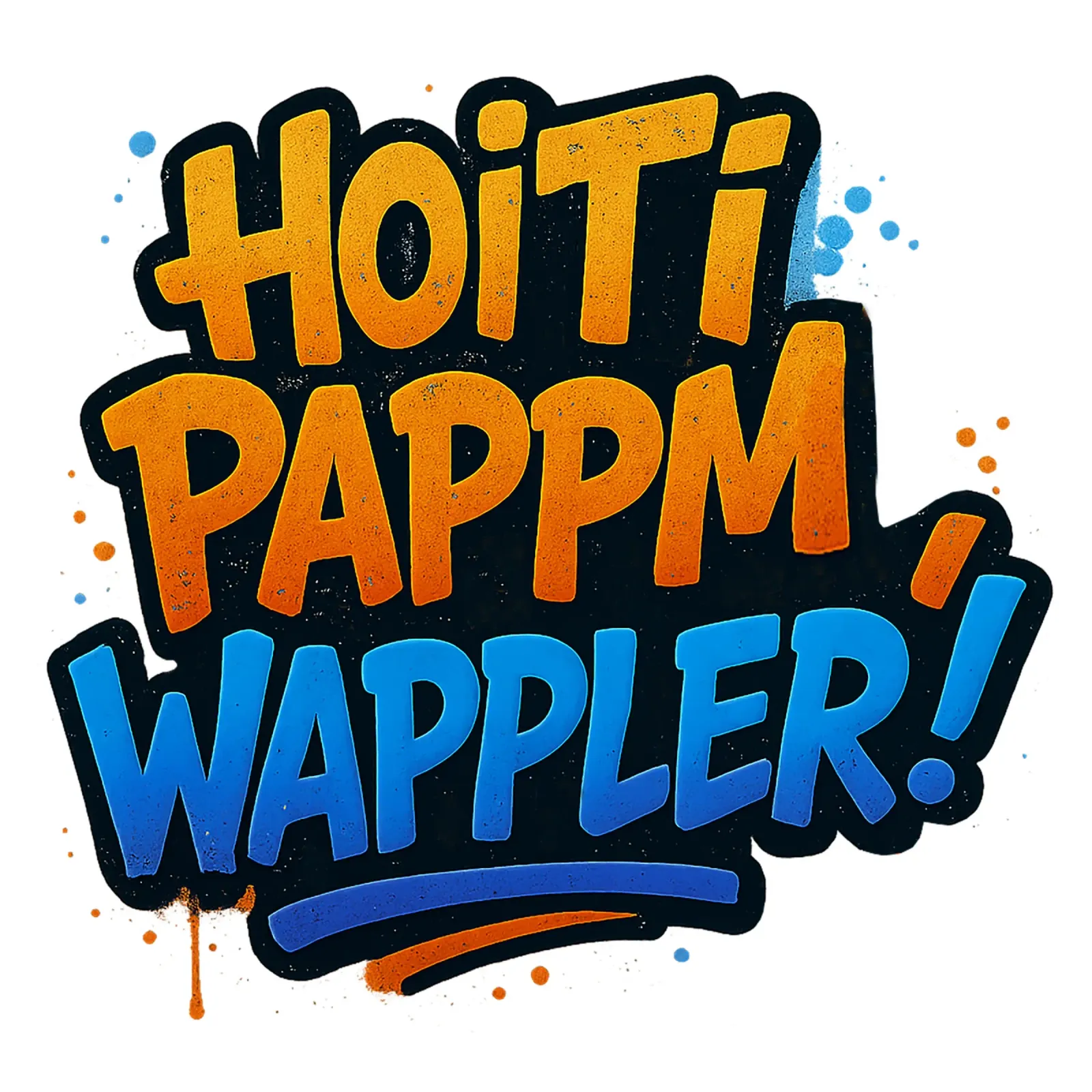 HOITI PAPPM, WAPPLER! pellicola backlit da Vintage Van Gogh