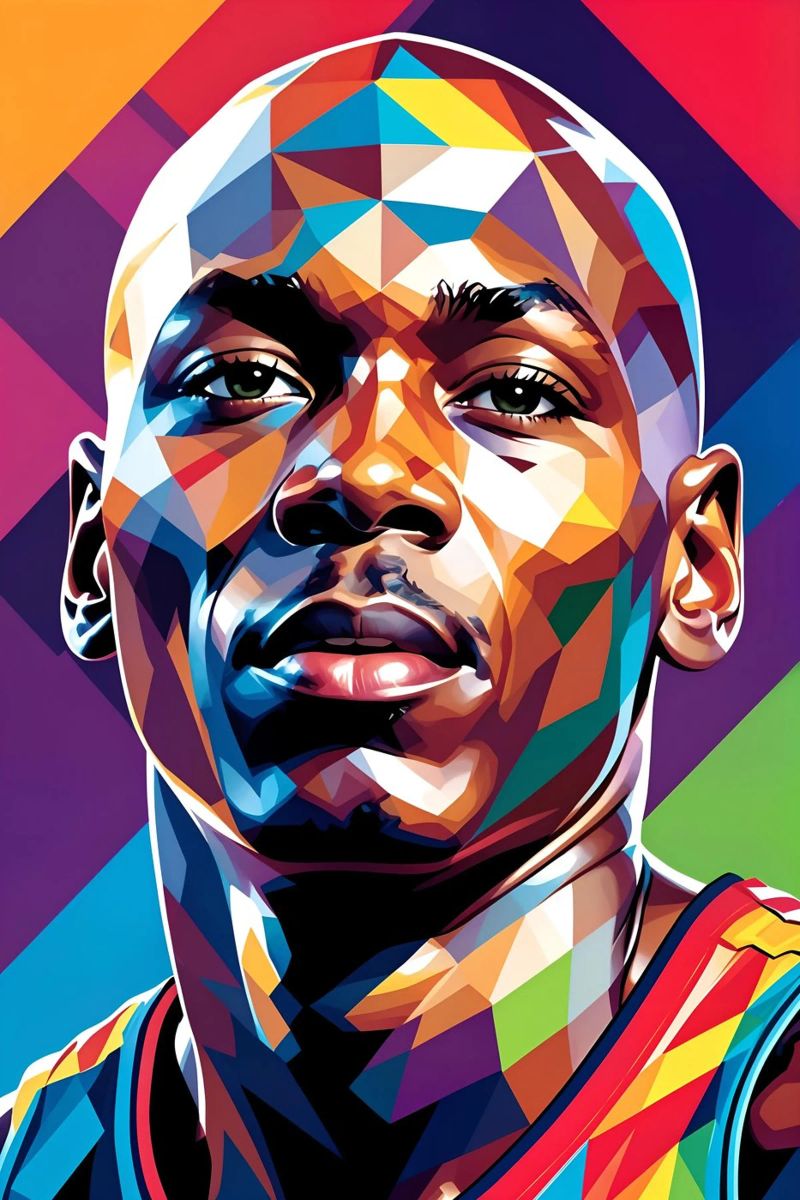 Michael Jordan pop art poster by BONANZA
