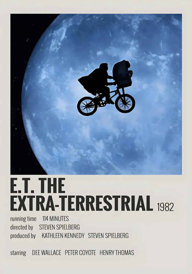 E.T. THE EXTRA-TERRESTRIAL 1982 pellicola backlit da MVFminimalist