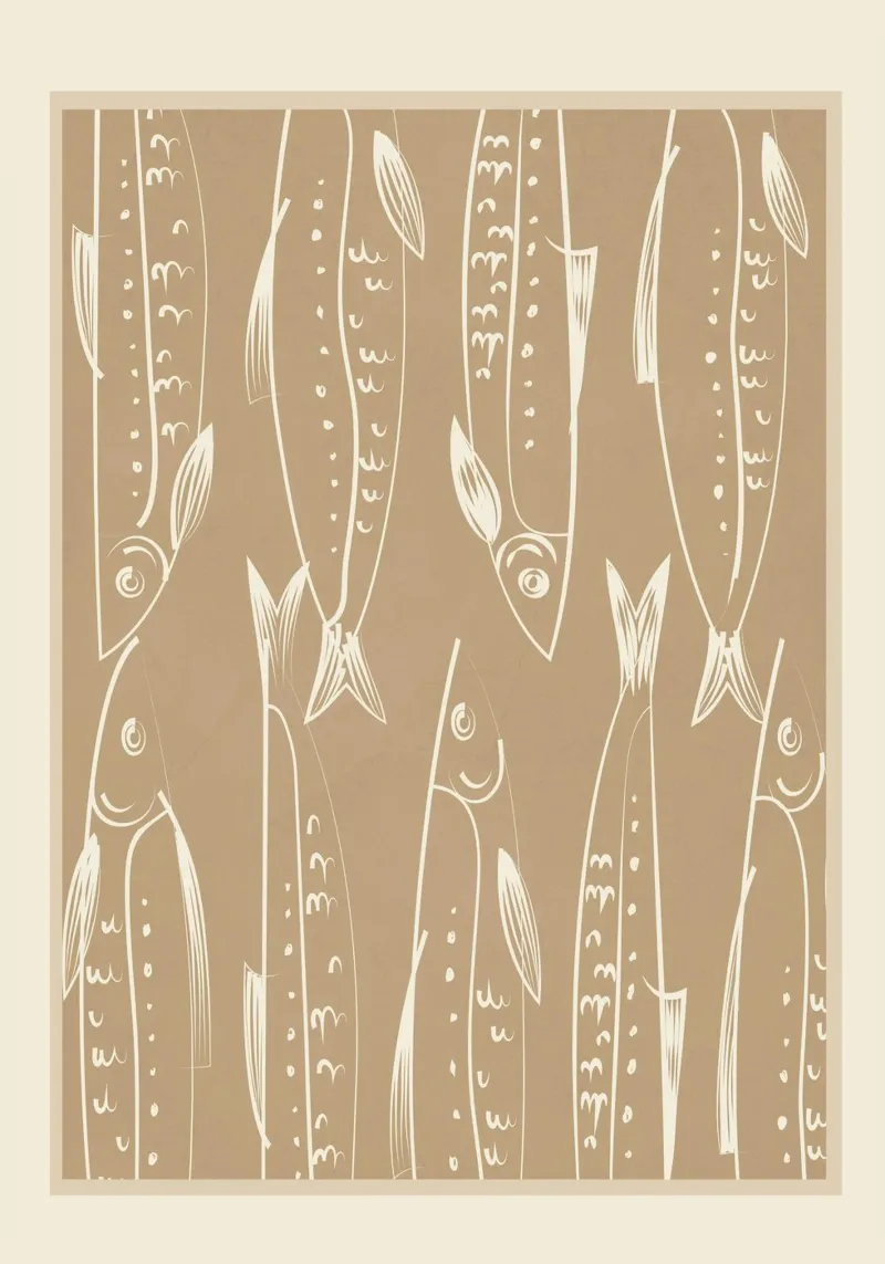 Minimalist Fish 2 pellicola backlit da Flow Line