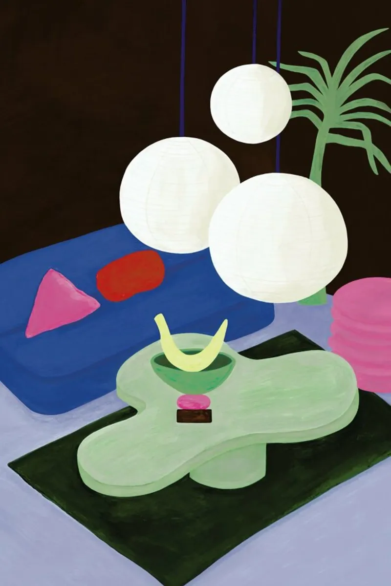 Colourful Living canvas by Frauke Schyroki