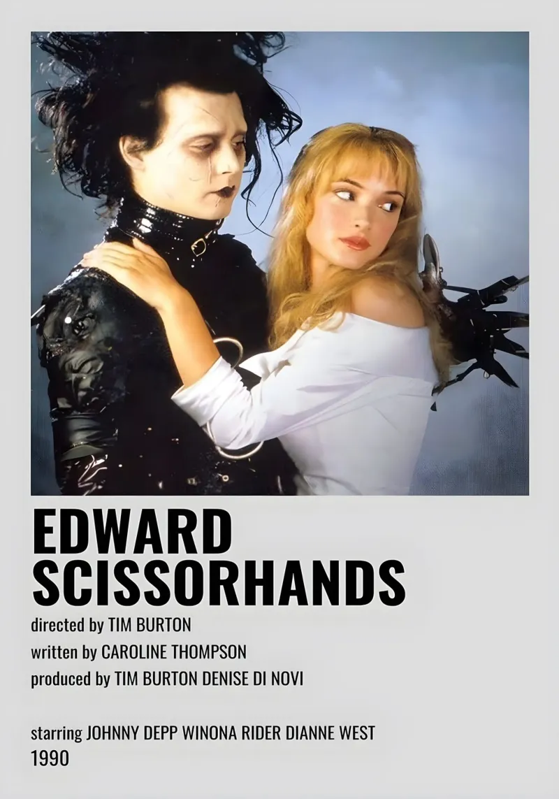 EDWARD SCISSORHANDS pellicola backlit da MVFminimalist