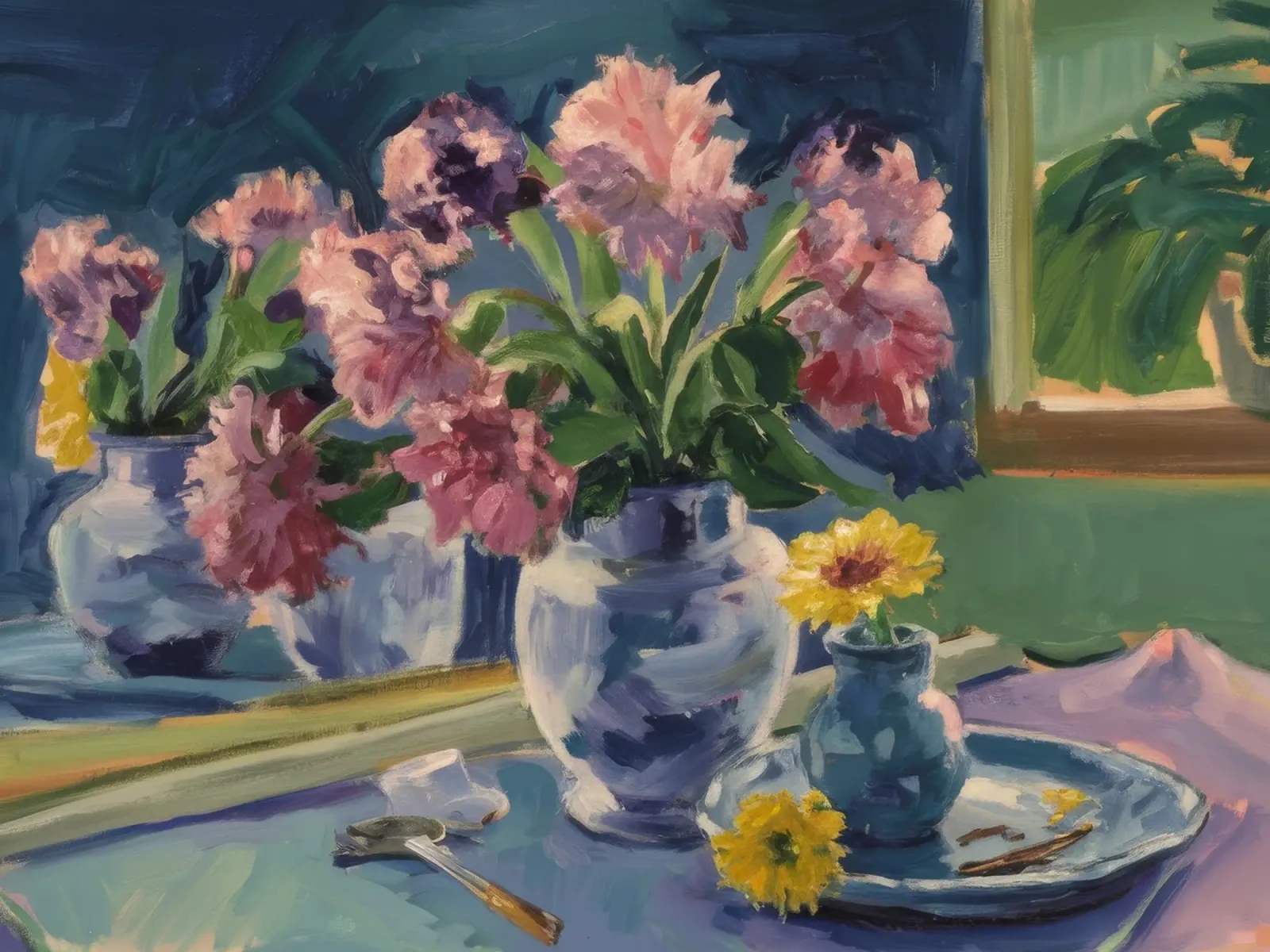 La Grazia Abbondante di Blooms poster con telaio in plastica da Celestial Harmony
